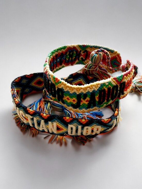 Dior Jewelry - Christian Dior J'Adior Multicolor Woven Cotton Friendship Bracelets (2)